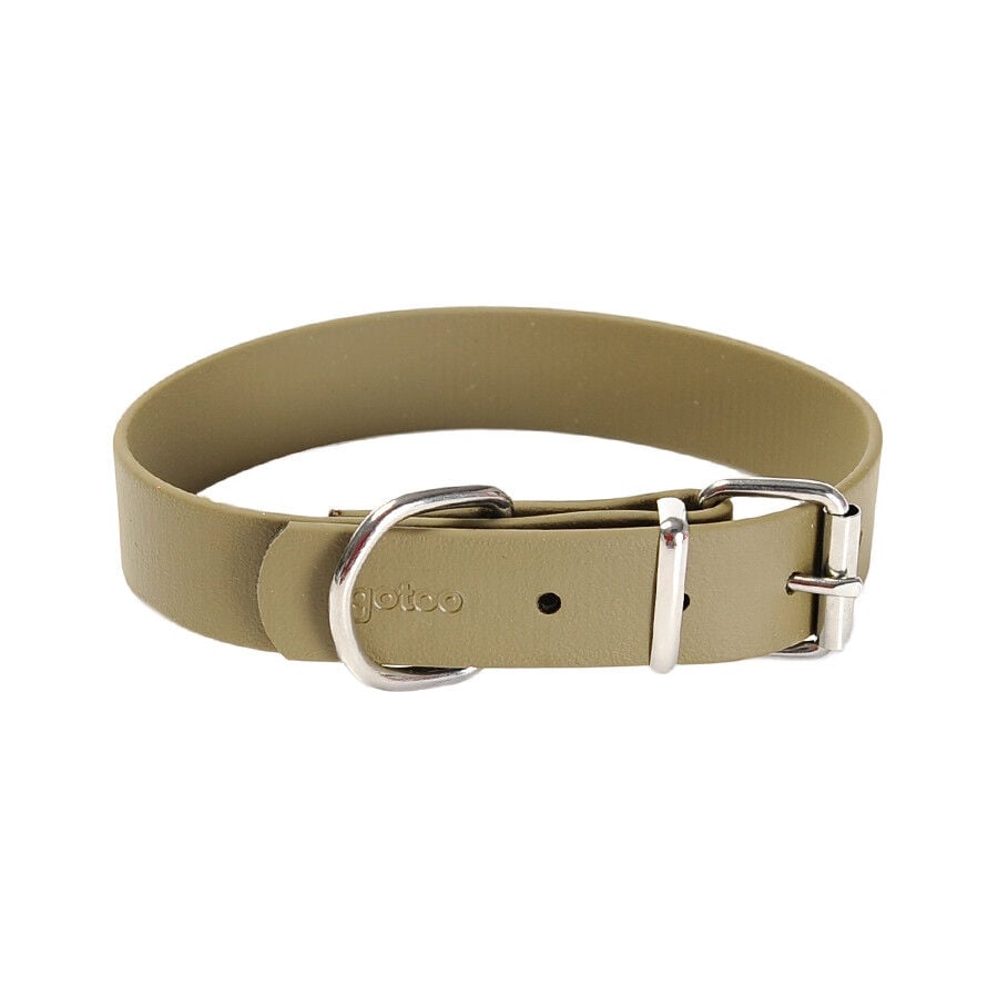 Gotoo Collar Biothane verde oliva para perros, , large Imagen numero 1