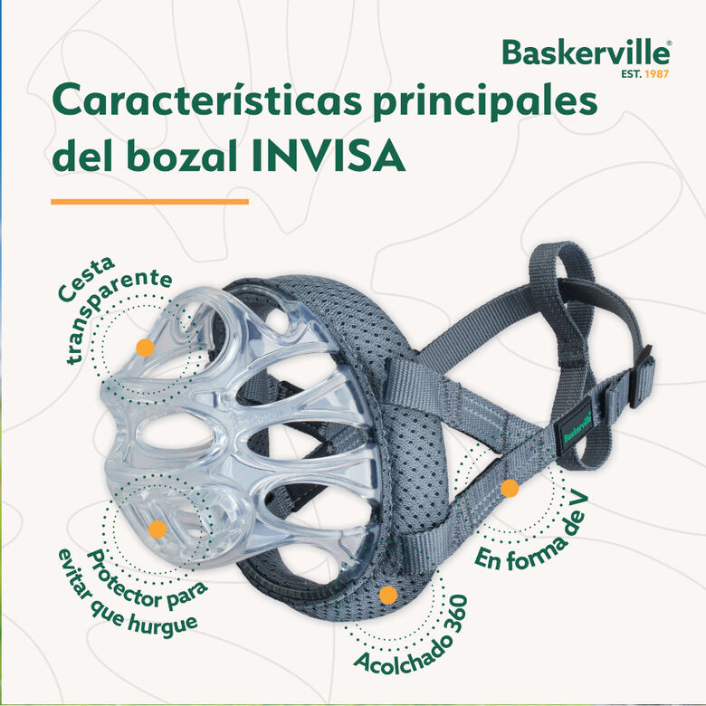 Baskerville Invisa bozal moldeable para perros thumbnail