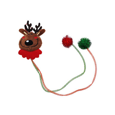 Flamingo Xmas Reno para Puerta juguete navideño para gatos