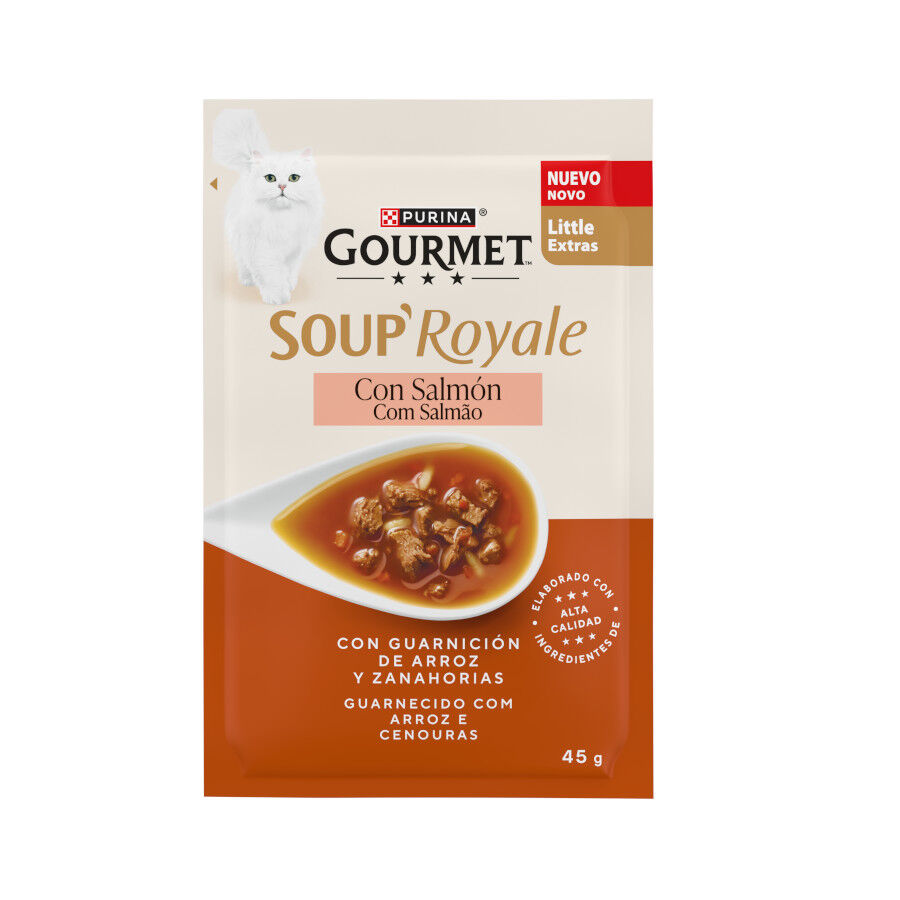 45 g Purina Gourmet Soup Royale Sopa con Salm&oacute;n para gatos, , large Imagen numero 1