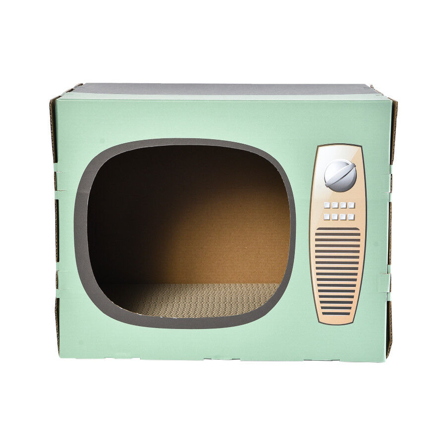 Leeby Tommy TV cama nido rascador de cartón para gatos