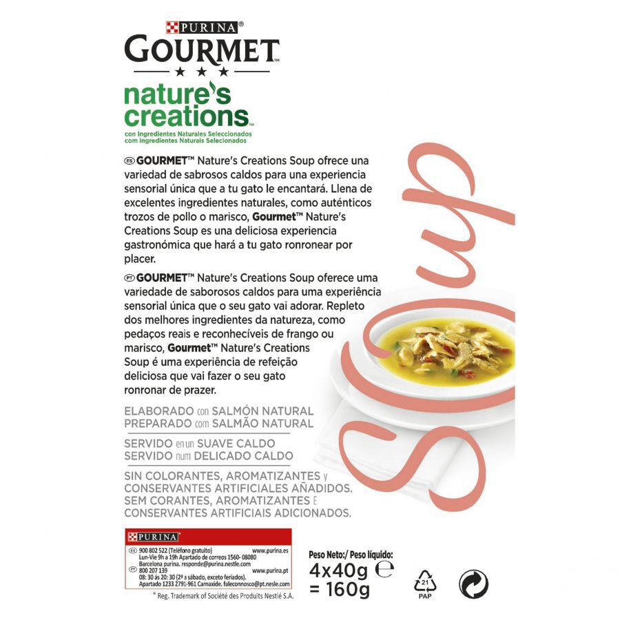 4 sobres x 40 g Gourmet Nature's Creations Sopa de Salm&oacute;n, , large Imagen numero 3