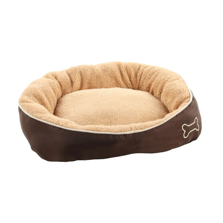 Flamingo Chips Rectángulo Beige cama cuna para perros thumbnail