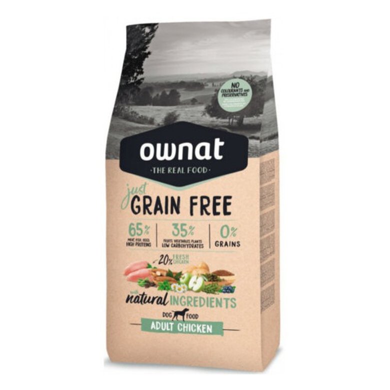 Ownat Just Grain Free Adult pollo perro y gato image number null