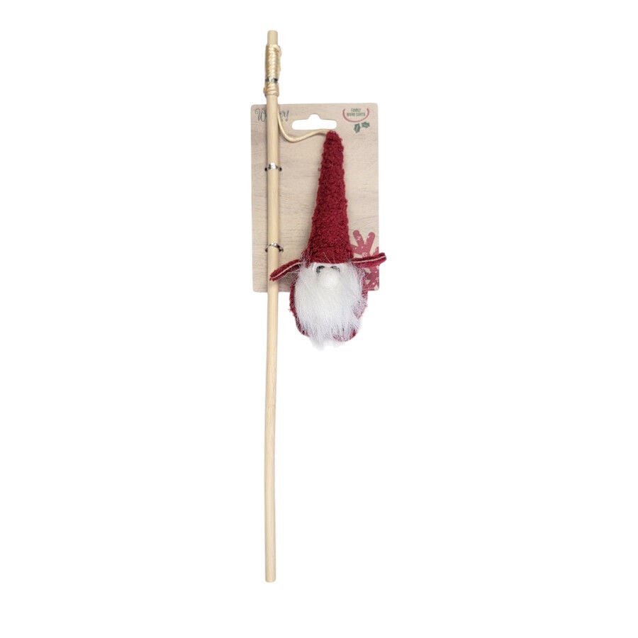 Wonder Christmas Juguete de Caña Santa Navideño para gatos thumbnail