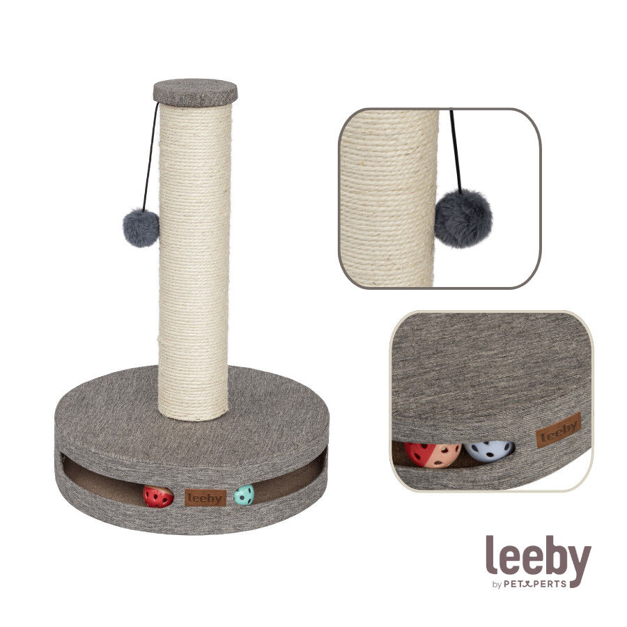 Leeby Gonzalo rascador con juguete y bola para gatos thumbnail
