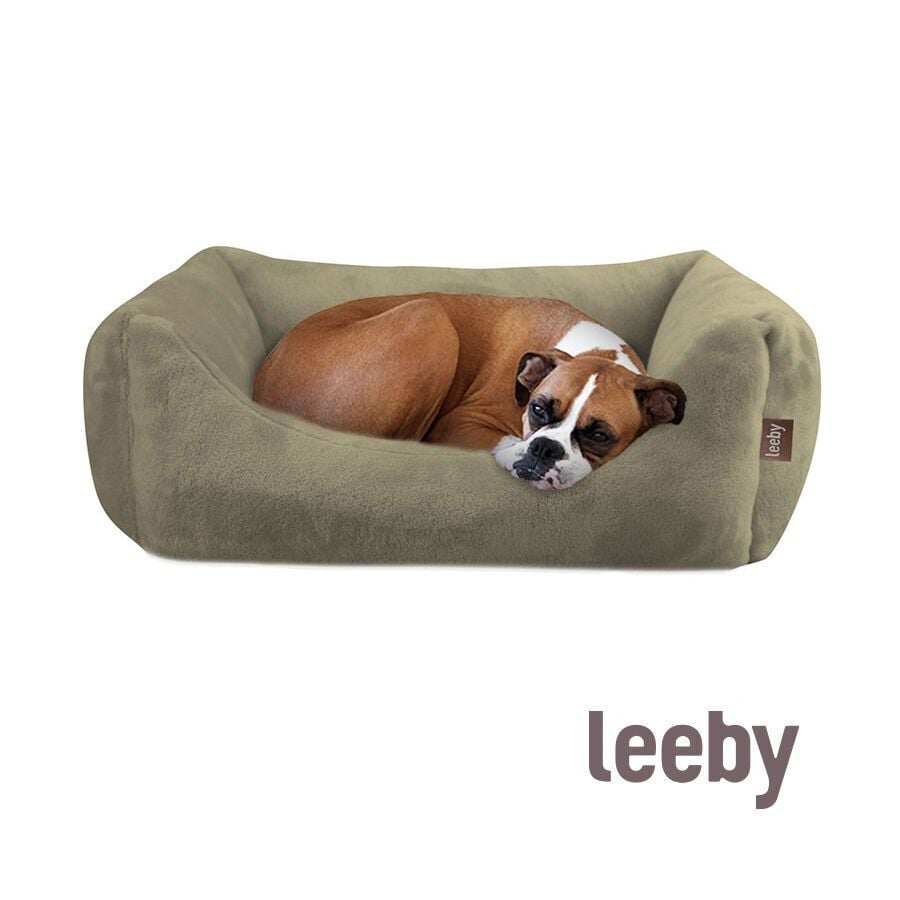 Leeby Cama de Terciopelo Verde para perros, , large Imagen numero 2