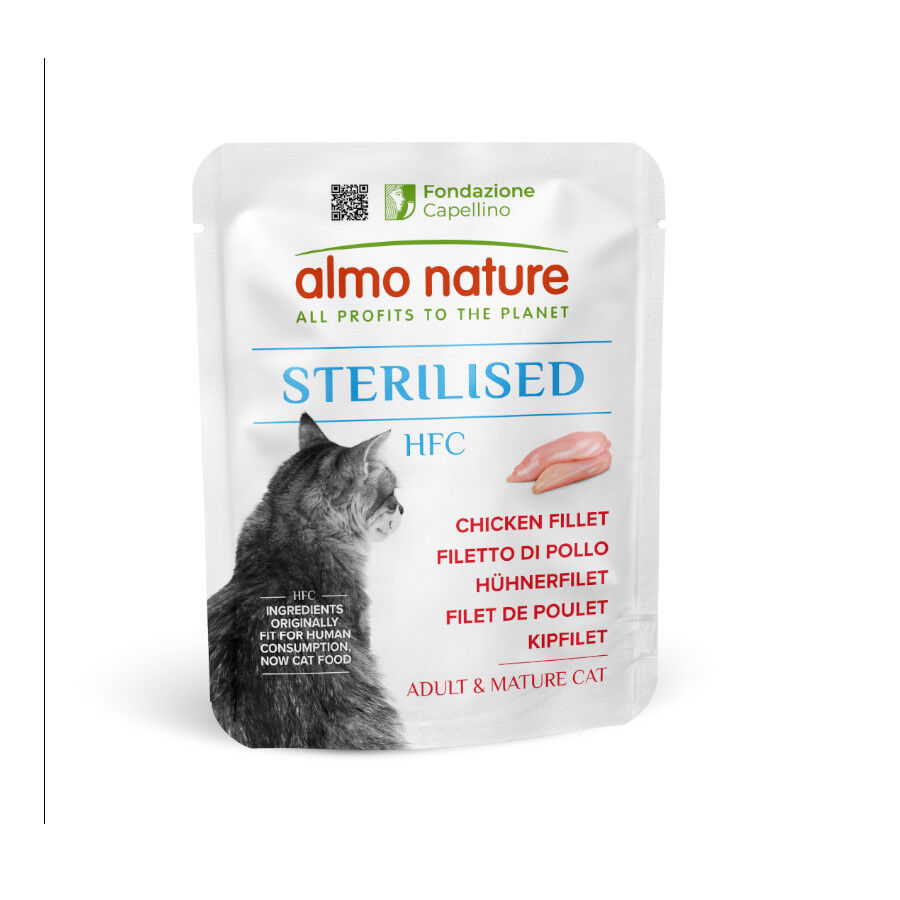 Almo Nature HFC Sterilised Filete de Pollo sobre para gatos