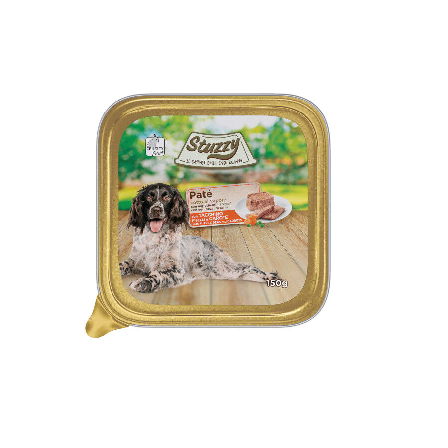 150 g Stuzzy pavo con guisante y zanahoria tarrina para perros, , large Imagen numero 1