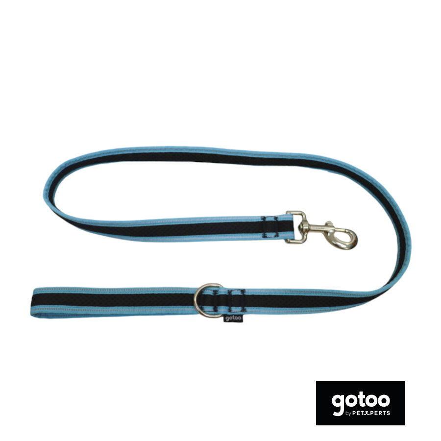 Gotoo Correa reflectante de malla turquesa para perro, , large Imagen numero 2