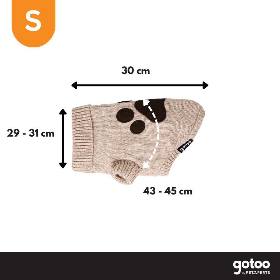 Gotoo Jersey de Punto Marr&oacute;n para perros, , large Imagen numero 4