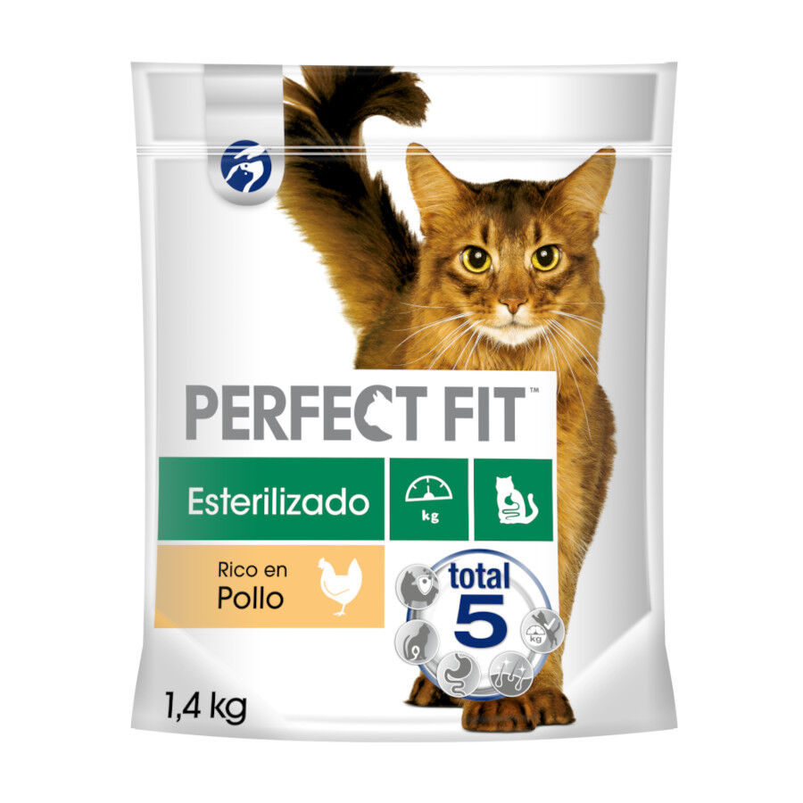 1.4 kg Perfect Fit Adult 1+ Esterilizado Pollo pienso para gatos, , large Imagen numero 1