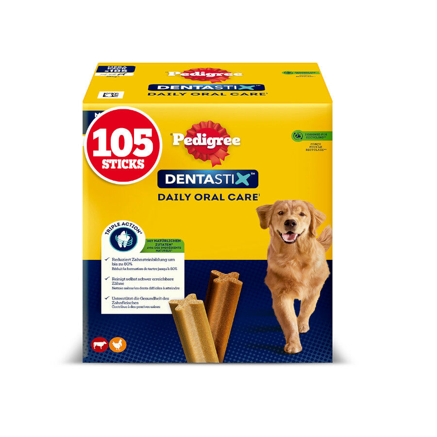 105 barritas Pedigree Dentastix Snacks Dentales para perros grandes, , large Imagen numero 1
