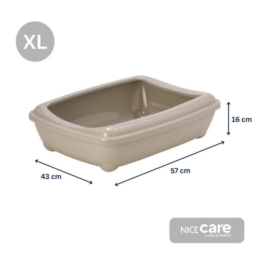Nice Care Bandeja Sanitaria Beige para gatos thumbnail