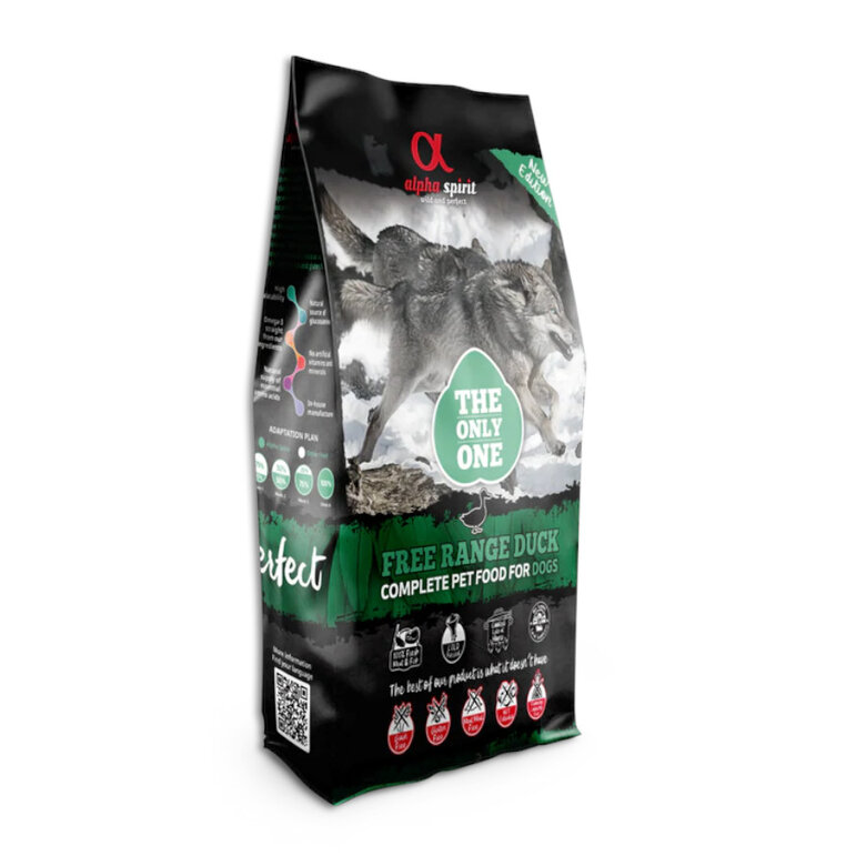 Alpha Spirit Hypoallergenic Pato pienso para perros, , large image number null