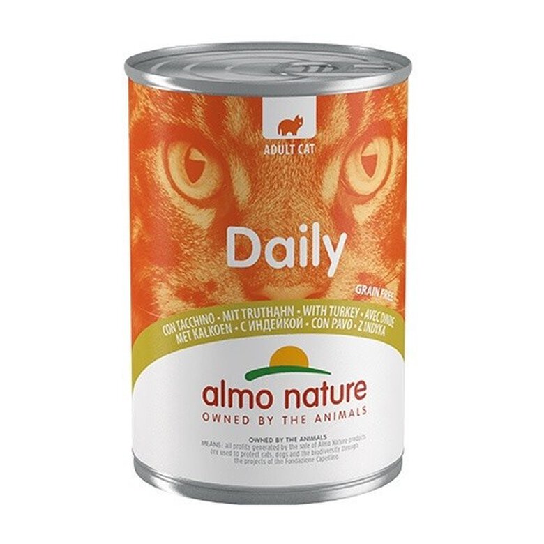 400 g Almo Nature Adult Daily Menu Pavo lata para gatos,  Imagen numero 1 Almo Nature Daily Menu comida húmeda con pavo Imagen numero 1
