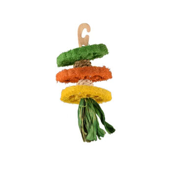 Flamingo JR Legou Gancho Multi Luffa juguete para roedores