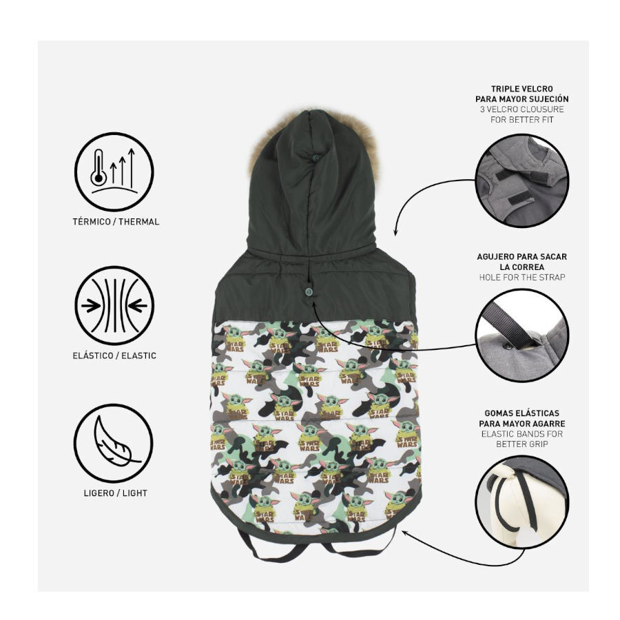 Disney Star Wars The Mandalorian Abrigo Acolchado para perros thumbnail