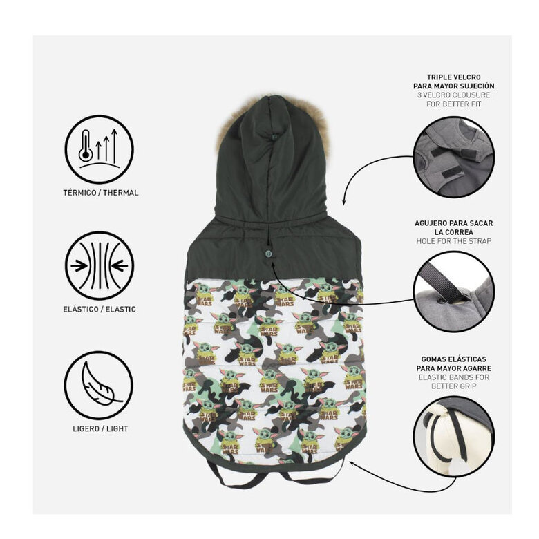 Disney Star Wars The Mandalorian Abrigo Acolchado para perros,  Imagen numero 3 Disney Star Wars The Mandalorian Abrigo Acolchado para perros, , large Imagen numero 3