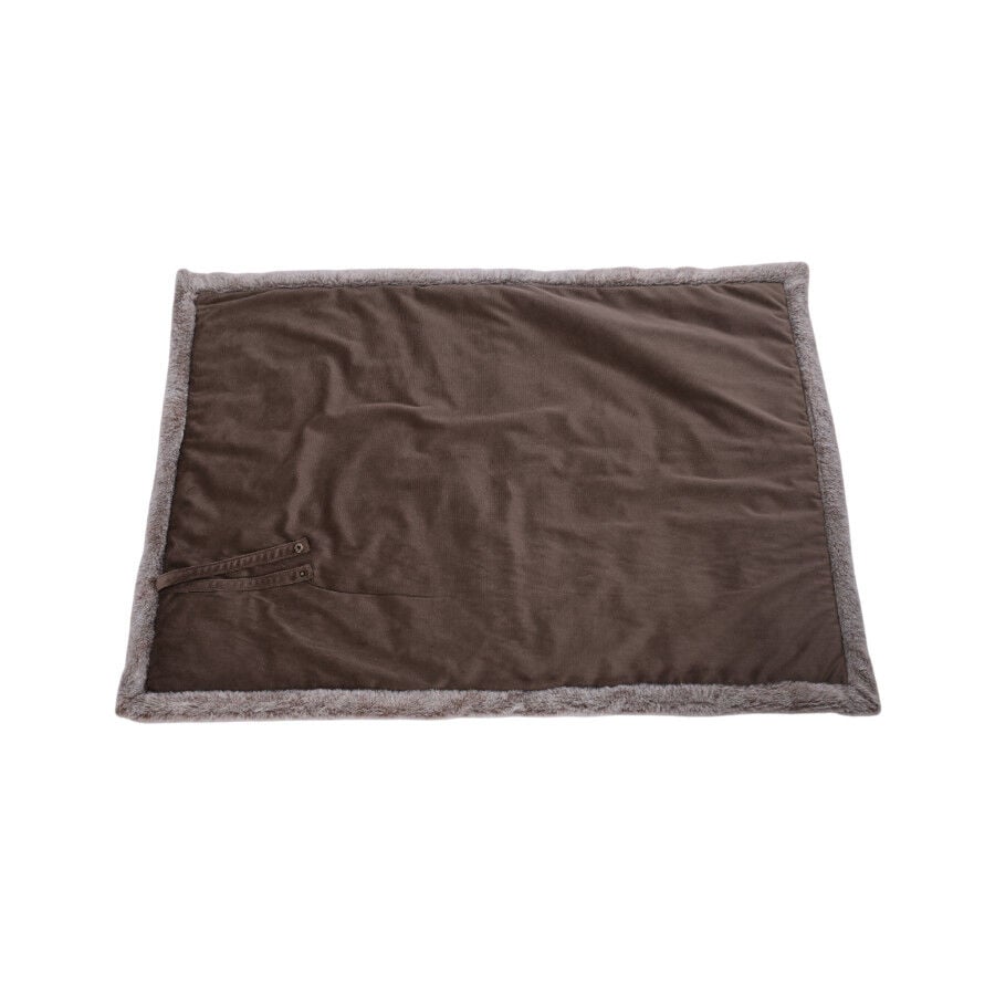 Leeby manta suave marrón para perros thumbnail