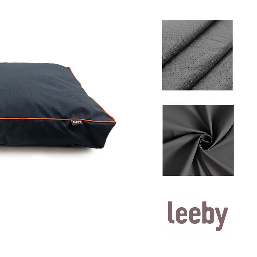Leeby Colchón waterproof Antipelo gris para perros thumbnail
