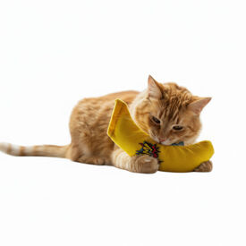 BAM! Peluche Banana con Catnip para gatos