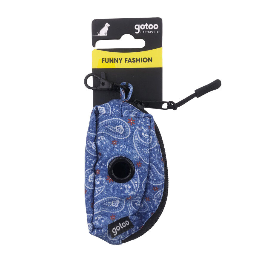 Gotoo Porta bolsas estampado azul para perros thumbnail