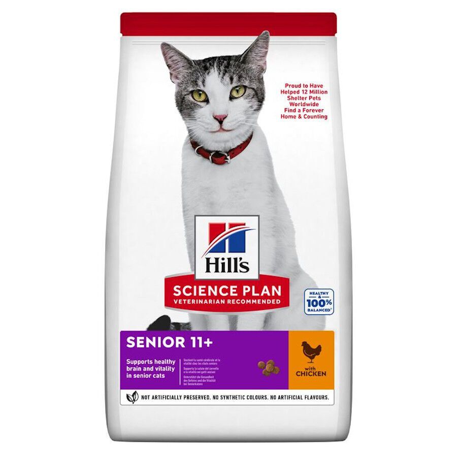 Hill&#039;s Science Plan Senior 11+ Pollo Pienso para gatos thumbnail