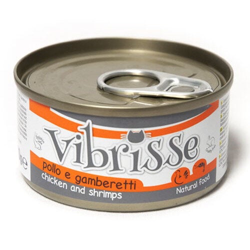 Vibrisse Cat pollo y gambas para gatos Imagen numero 1
