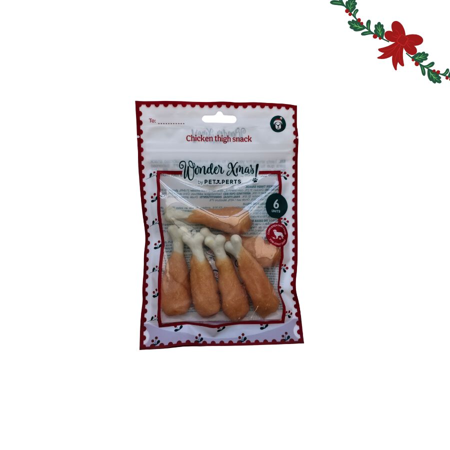 1 pack x 6 uds. Wonder Christmas Muslo de Pollo Snacks para perros, , large Imagen numero 5