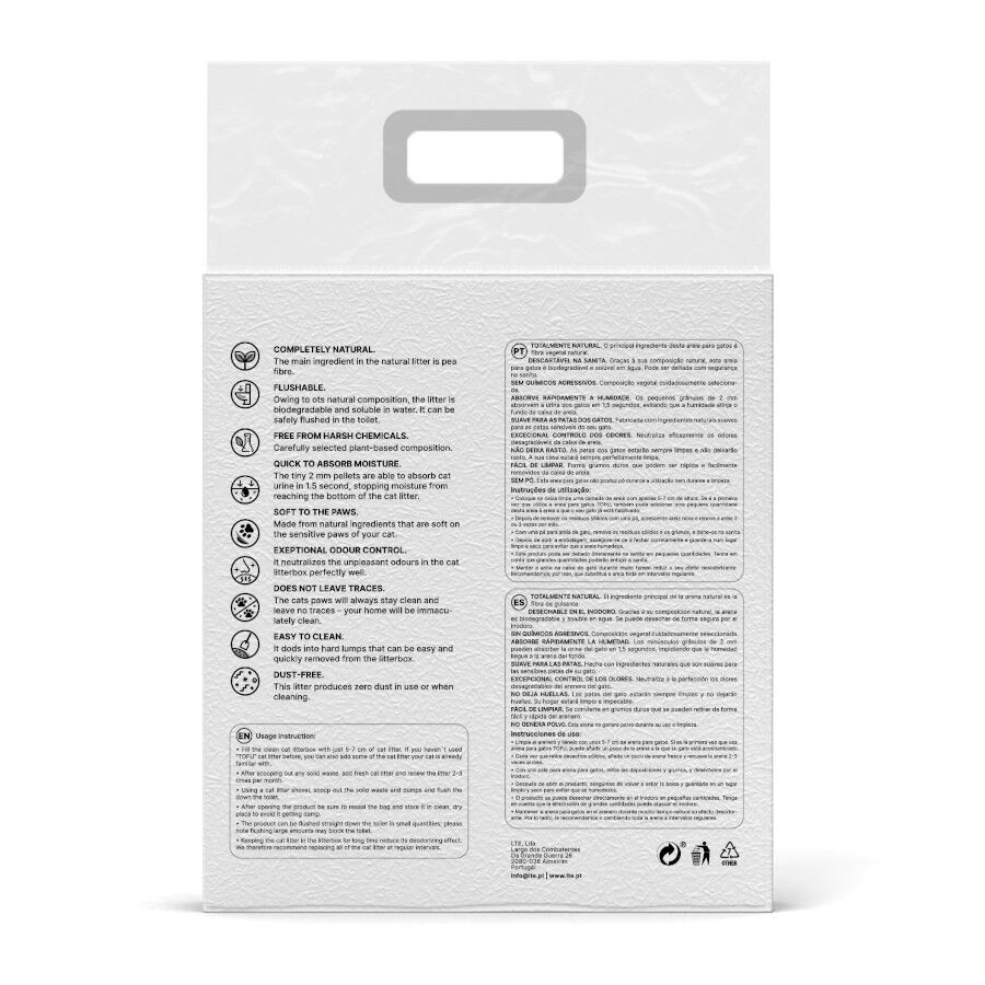 6 L Happy Meow Natural Tofu Aglomerante Bambu para gatos, , large Imagen numero 6