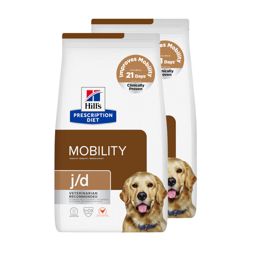2 x 12 kg Hill's Prescription Diet Mobility Pollo pienso para perros &iexcl;Pack ahorro!, , large Imagen numero 1