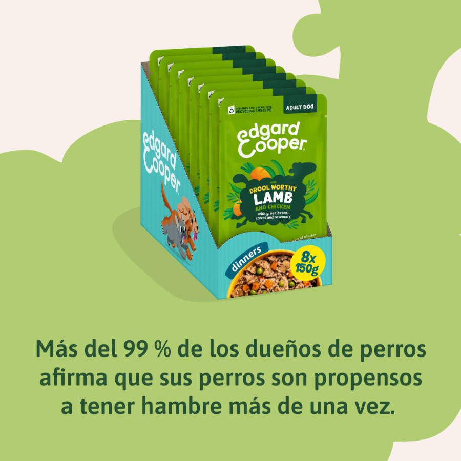 150 g Edgard & Cooper Adult Grain Free Cordero y Pollo sobre para perros, , large Imagen numero 7