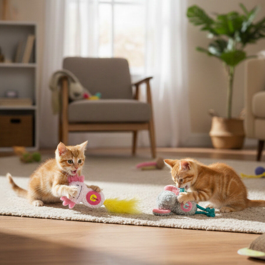 Tootoy! Peluches con Catnip Elefante & Ajolote para gatitos, , large Imagen numero 1