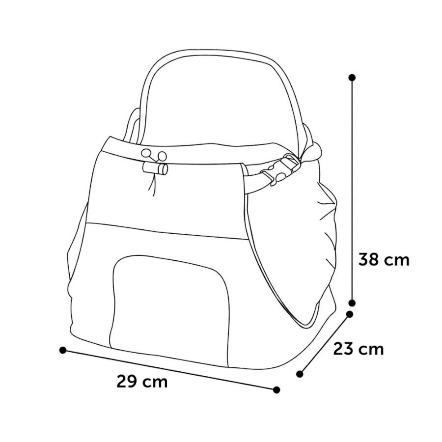 Flamingo Sybil Mochila Frontal Azul para mascotas Kiwoko
