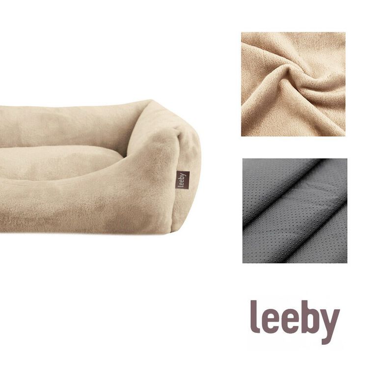 Leeby Cuna Desenfundable Beige para perros thumbnail