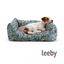 Leeby Cuna Desenfundable Turquesa de Flores para perros, , large indicador imagen numero 2