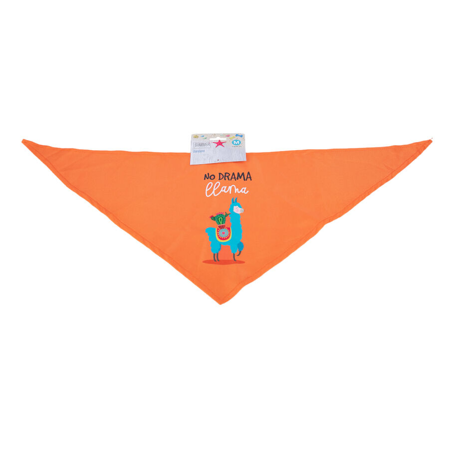 Summer Vibes Llama Bandana para perros