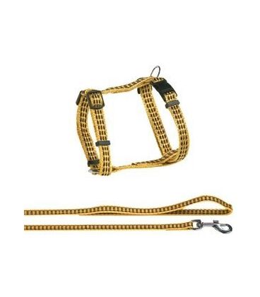 Flamingo Bright arnés con correa para gatos