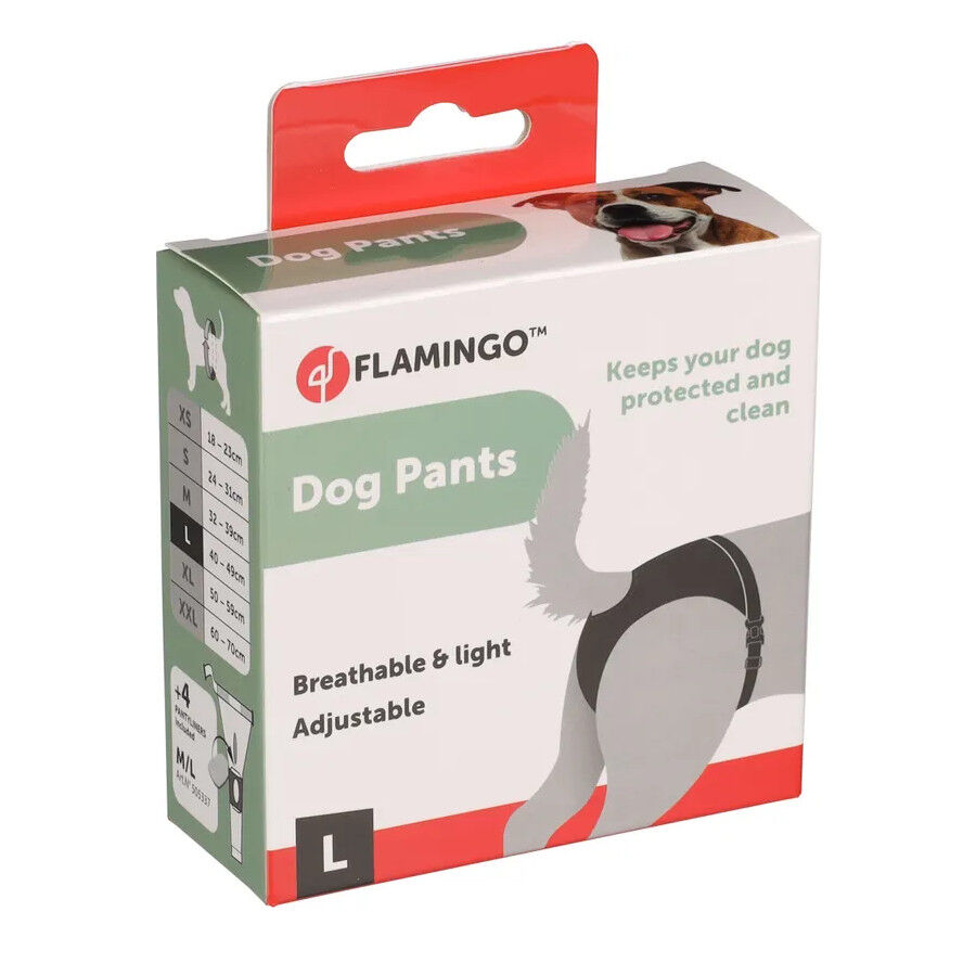 Flamingo Braguitas negras para perros thumbnail