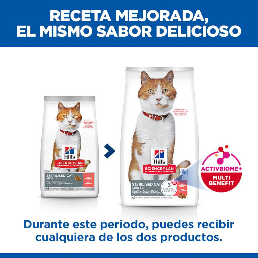 Hill's Science Plan Sterilised pienso salmón para gatos esterilizados thumbnail