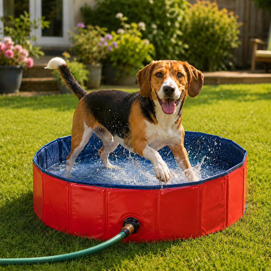 Summer Vibes Piscina Roja para perros, , large Imagen numero 1