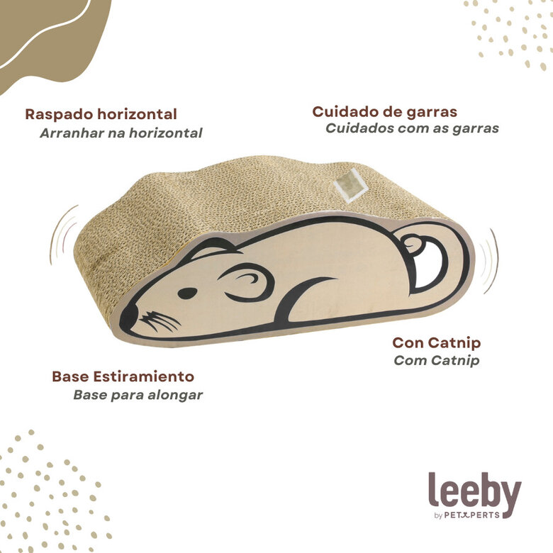 Leeby Miaou tabla rascador de cartón para gatos,  Imagen numero 3 Leeby Miaou tabla rascador de cartón para gatos, , large Imagen numero 3