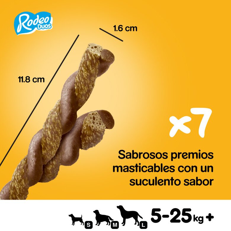 Pedigree Rodeo Duos Snack Pollo y Bacon para Perros, , large image number null