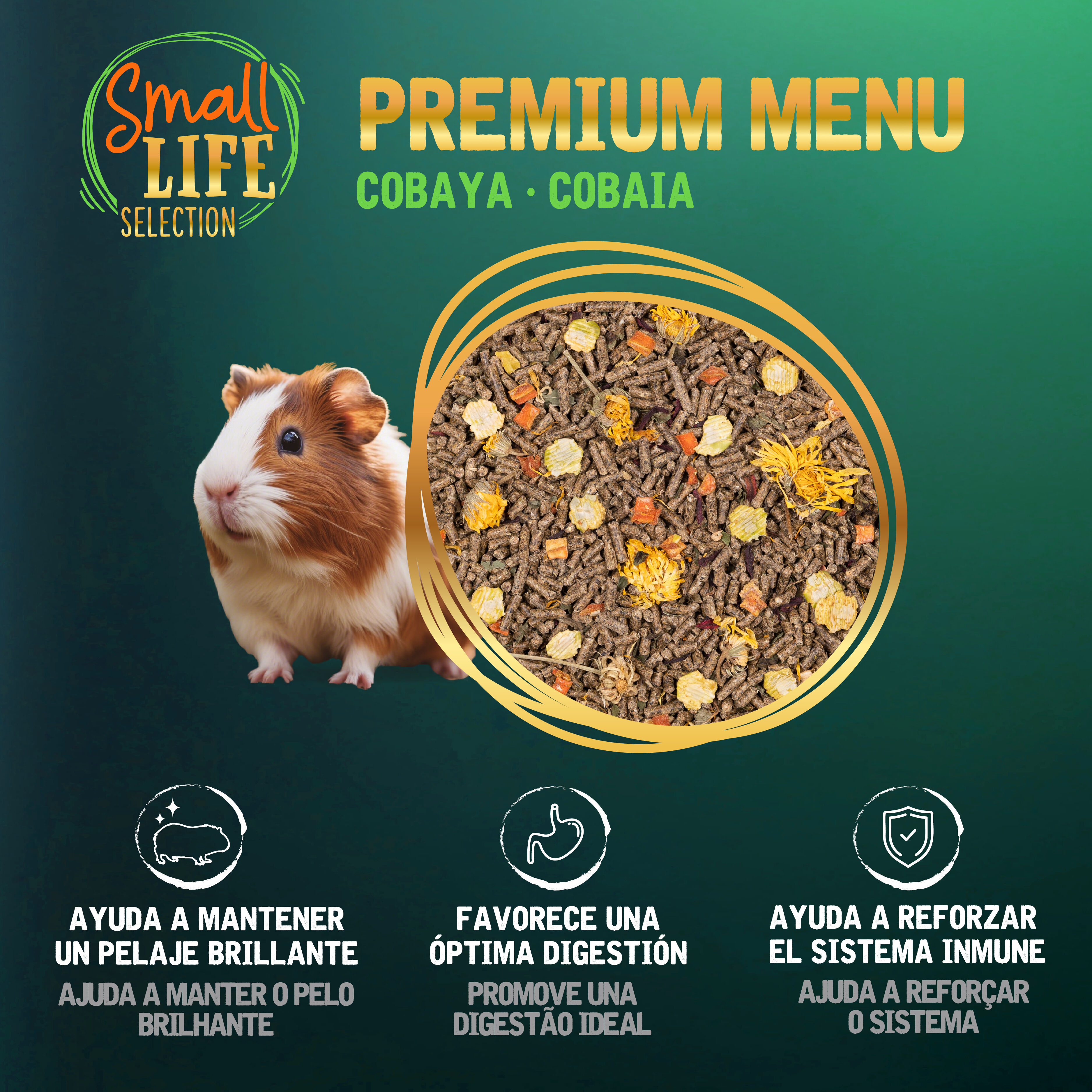 4 kg Small Life Premium Men&uacute; Pienso para cobaya, , large Imagen numero 3