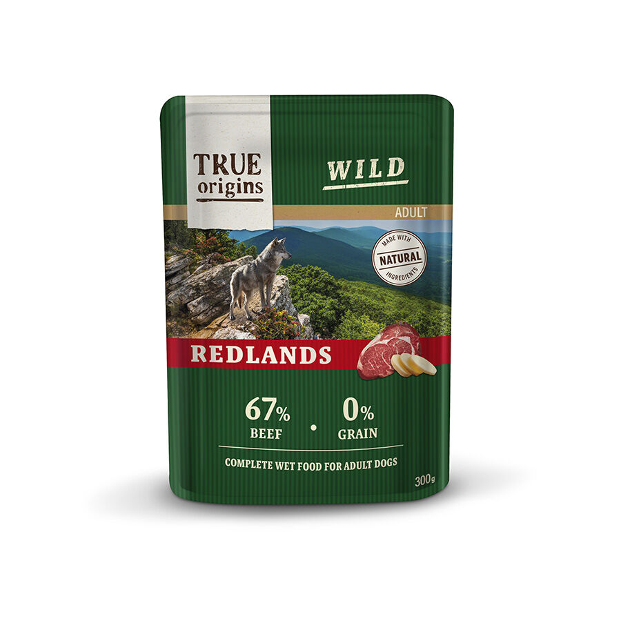 300 g True Origins Wild Redlands Ternera sobre para perros, , large Imagen numero 1