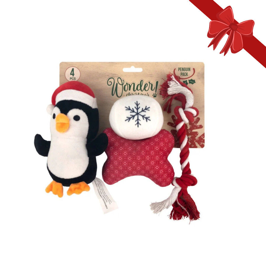Wonder Christmas Penguin Pack Juguetes Navideños para perros thumbnail