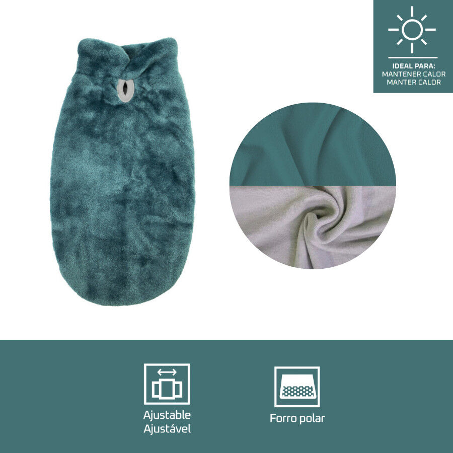 Outech Forro Polar Aguamarina para perros thumbnail