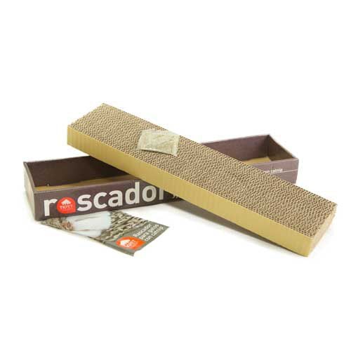 TK-Pet rascador de cart&oacute;n para gatos con catnip Imagen numero 1
