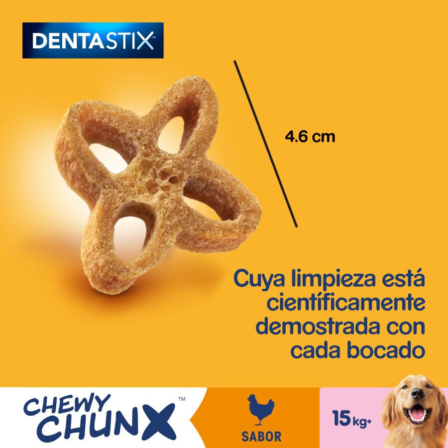 68 g Pedigree Dentastix Chewy Chunx Snacks Dentales Pollo para Perros Medianos y Grandes, , large Imagen numero 2